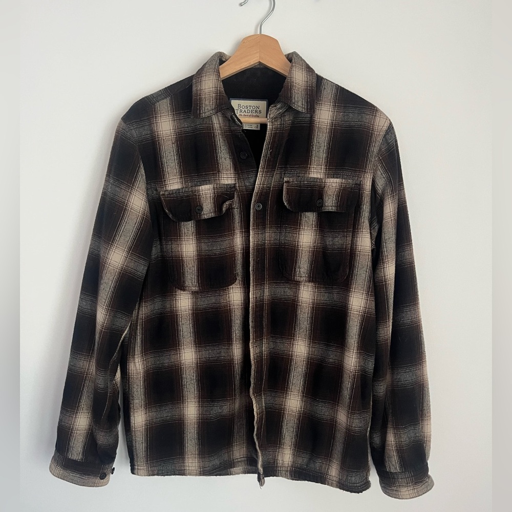 Boston Traders Fleece Lined Flannel Shirt Jacket